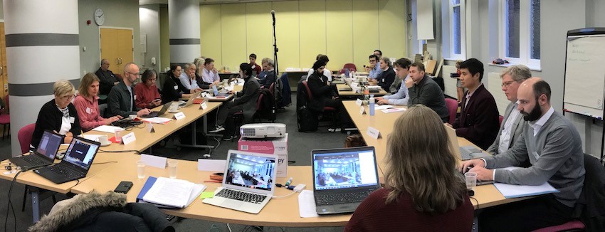 Photo of participants in the room at the London Round Table Meeting