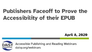 Publishers Faceoff webinar title slide