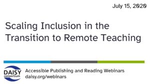 Scaling Inclusion webinar opening slide