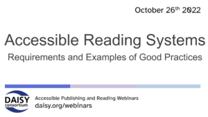 Accessible Reading Systems title slide