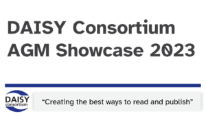 DAISY Consortium AGM Showcase 2023 title slide