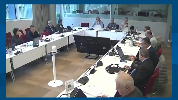 image showing 12 members of the DAISY Board sitting around a large conference table